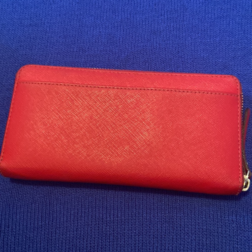 Red Kate Spade Used Wallet; some where but still good condition. Lots of pics - Picture 5 of 15